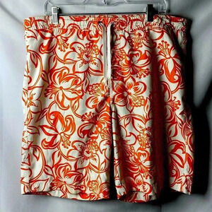GAP MENS SIZE MEDIUM MESH LINED SWIM TRUNKS ELASTIC DRAWSTRING WAIST CLEAN